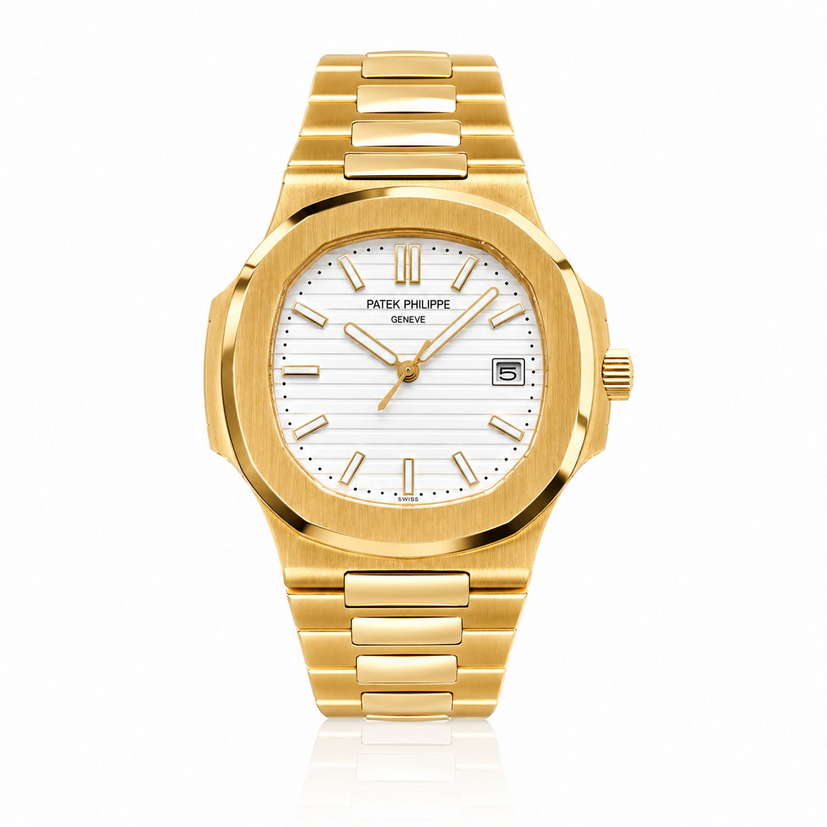 PP Nautilus – Yellow Gold & White Dial
