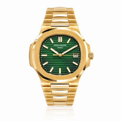 PP Nautilus – Yellow Gold & Emerald Green