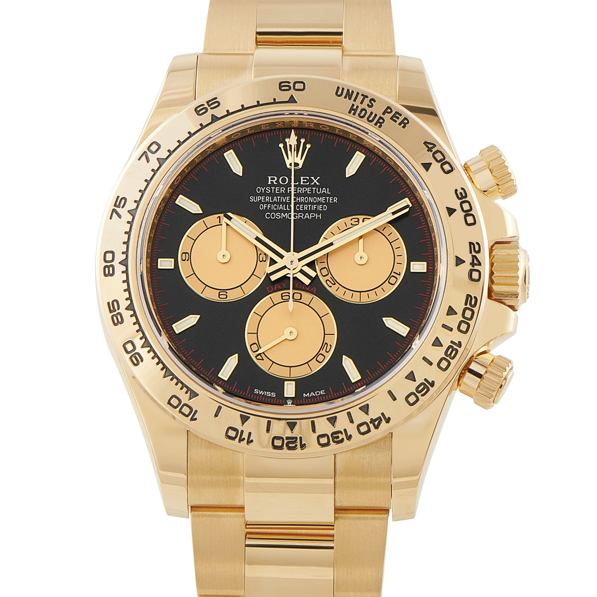 Cosmograph Daytona – Yellow Gold & Black Dial