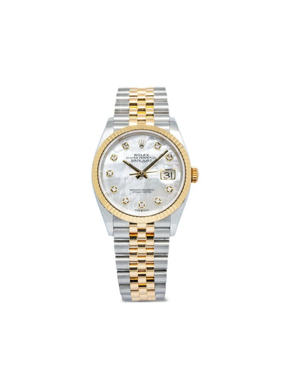 Datejust – Mother of Pearl Diamond Dial Two-Tone Jubilee