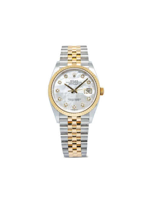 Datejust – Mother of Pearl Diamond Dial Two-Tone Jubilee