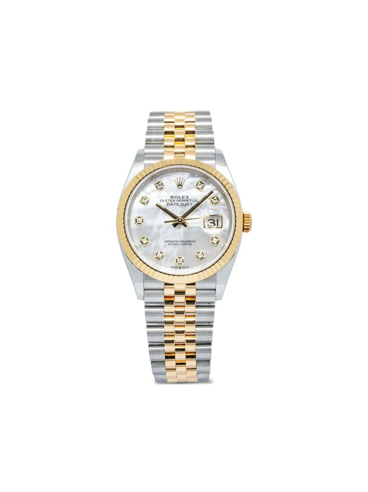 Datejust – Mother of Pearl Diamond Dial Two-Tone Jubilee