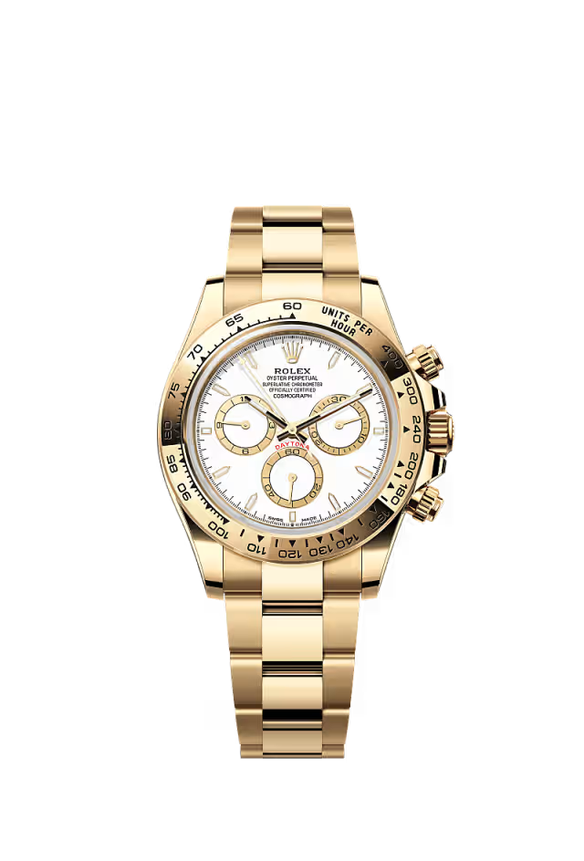 Cosmograph Daytona – Yellow Gold & White Dial