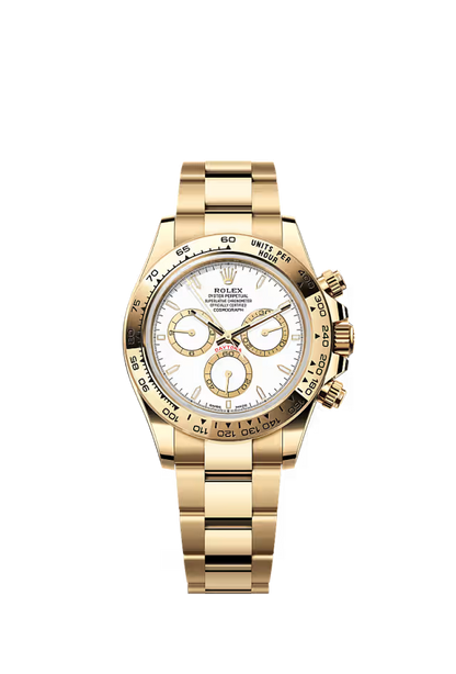 Cosmograph Daytona – Yellow Gold & White Dial