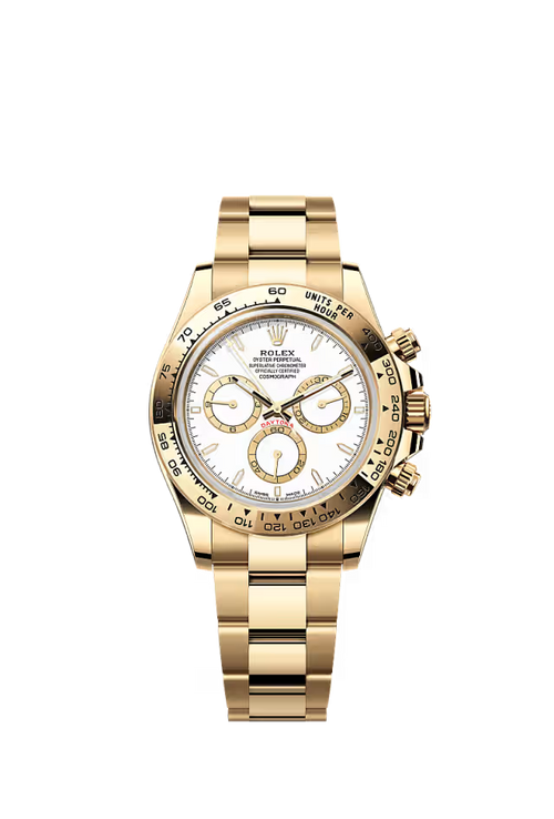 Cosmograph Daytona – Yellow Gold & White Dial