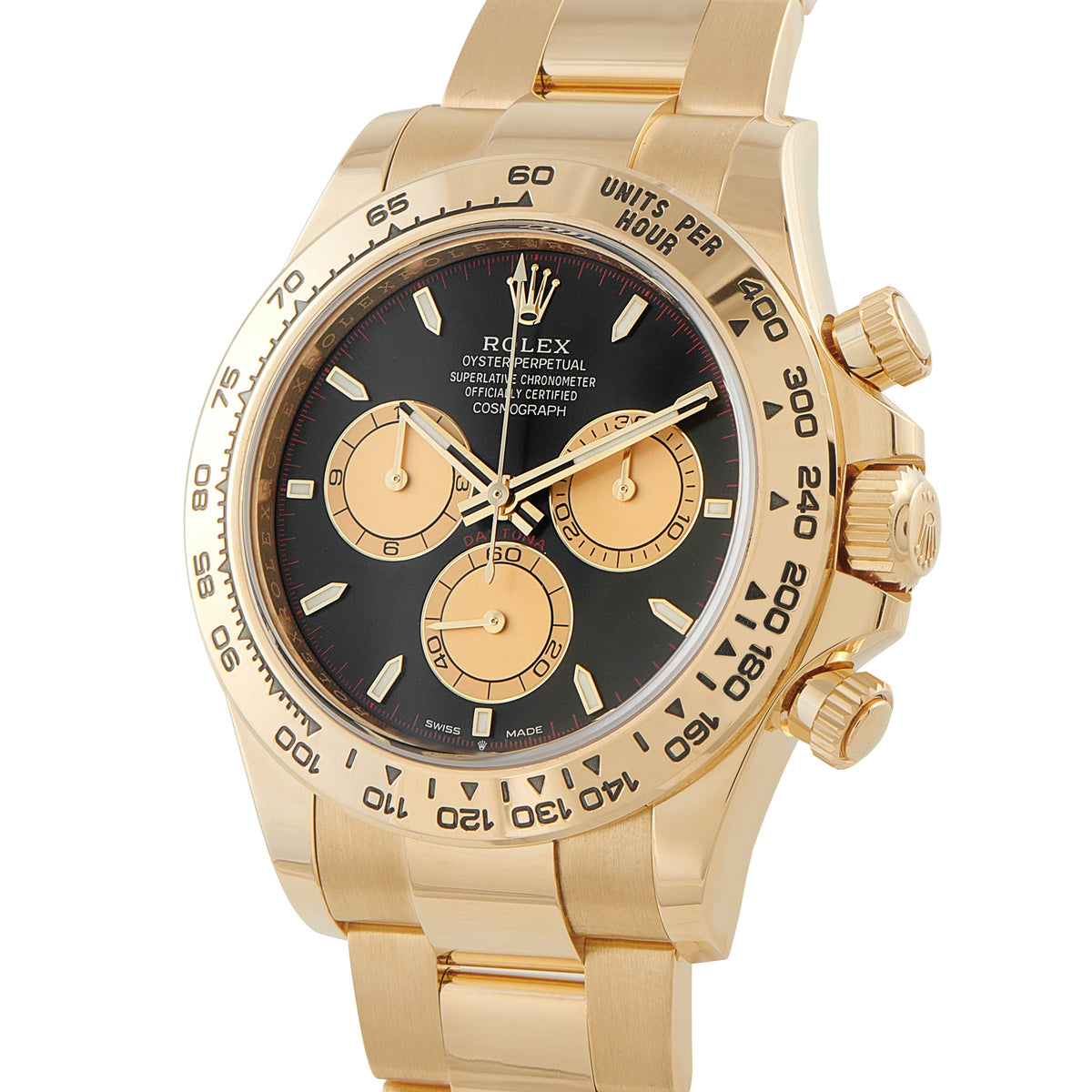 Cosmograph Daytona – Yellow Gold & Black Dial