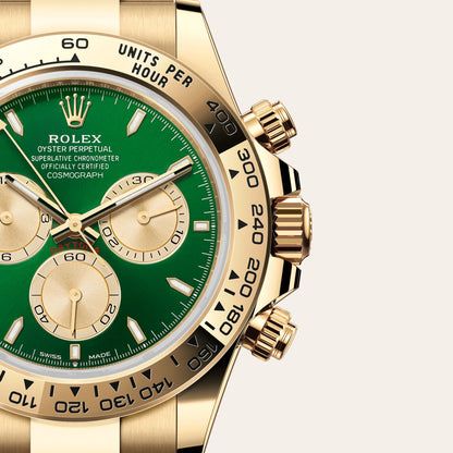 Cosmograph Daytona – Yellow Gold & Green Dial
