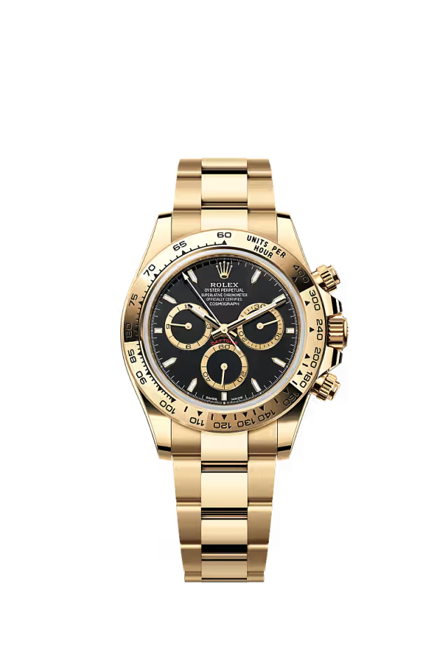 Cosmograph Daytona – Yellow Gold & Black Dial