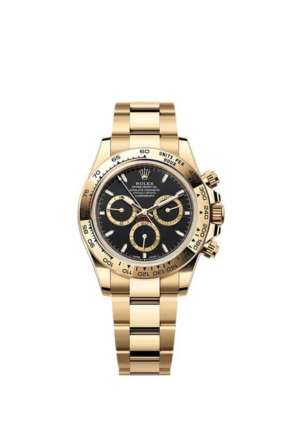 Cosmograph Daytona – Yellow Gold & Black Dial
