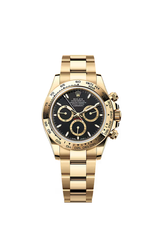 Cosmograph Daytona – Yellow Gold & Black Dial