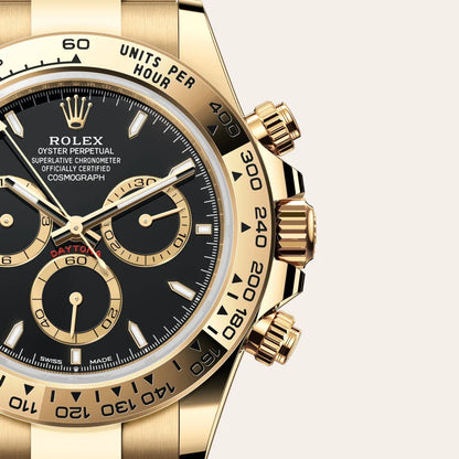 Cosmograph Daytona – Yellow Gold & Black Dial