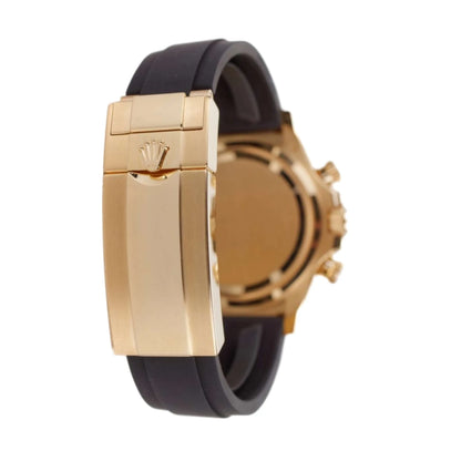 Cosmograph Daytona – Yellow Gold, Black Diamond Dial & Oysterflex