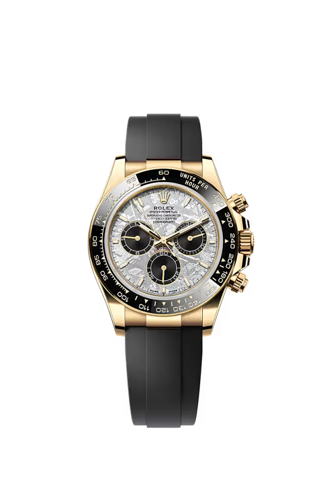 Cosmograph Daytona – Yellow Gold, Meteorite Dial & Oysterflex