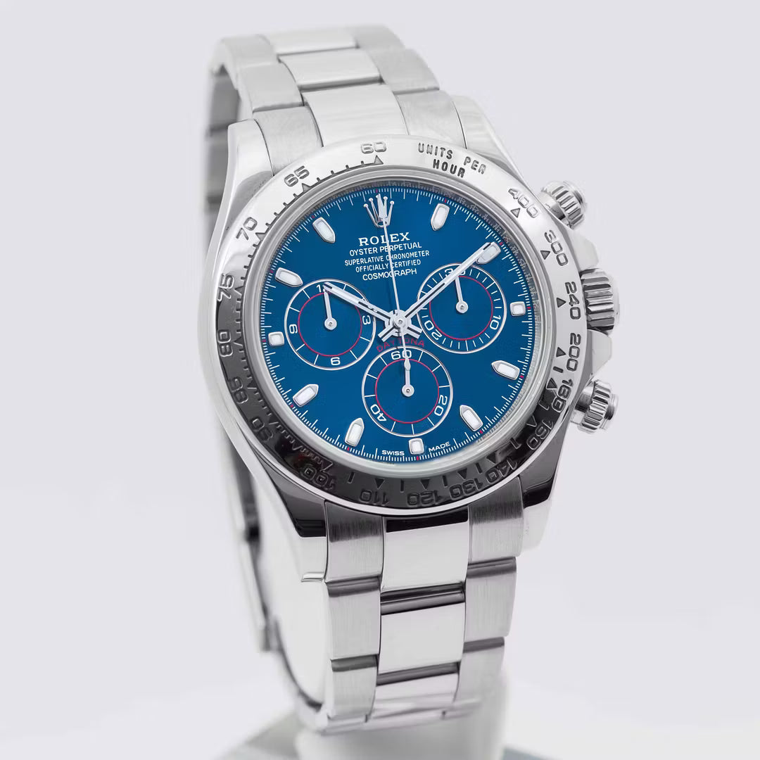 Cosmograph Daytona – Blue Dial & Silver Finish
