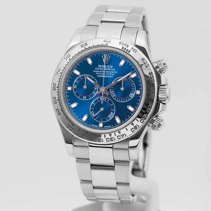 Cosmograph Daytona – Blue Dial & Silver Finish