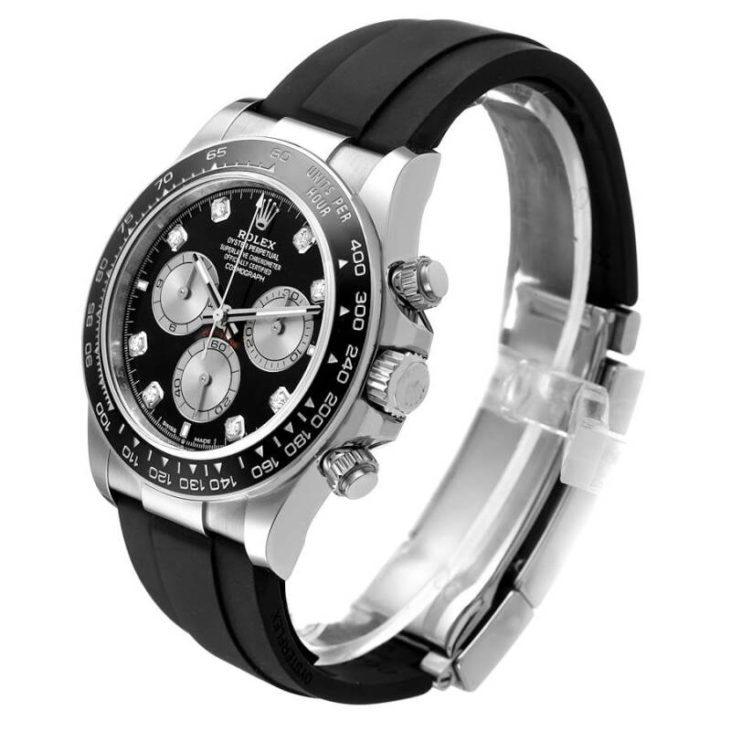 Cosmograph Daytona – Black Diamond Dial Oysterflex
