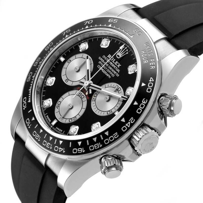 Cosmograph Daytona – Black Diamond Dial Oysterflex