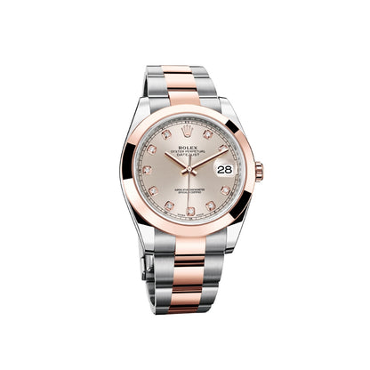 Datejust 41mm – Rose Gold, Silver & Diamond