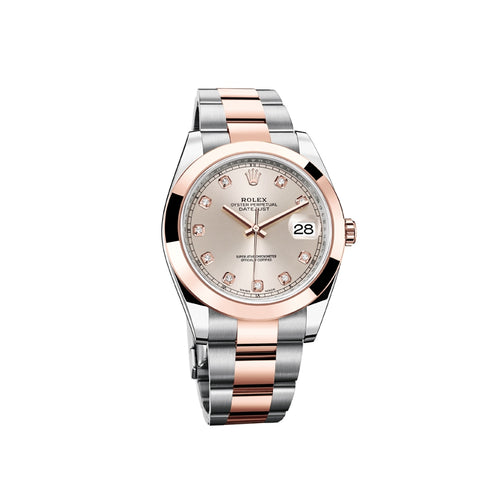 Datejust 41mm – Rose Gold, Silver & Diamond