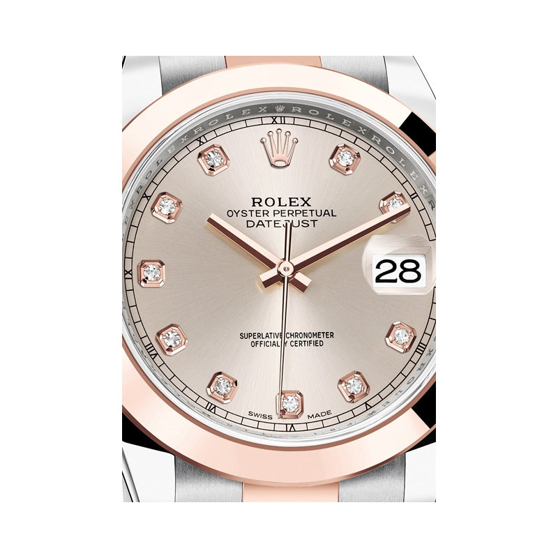 Datejust 41mm – Rose Gold, Silver & Diamond