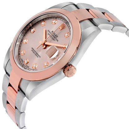 Datejust 41mm – Rose Gold, Silver & Diamond