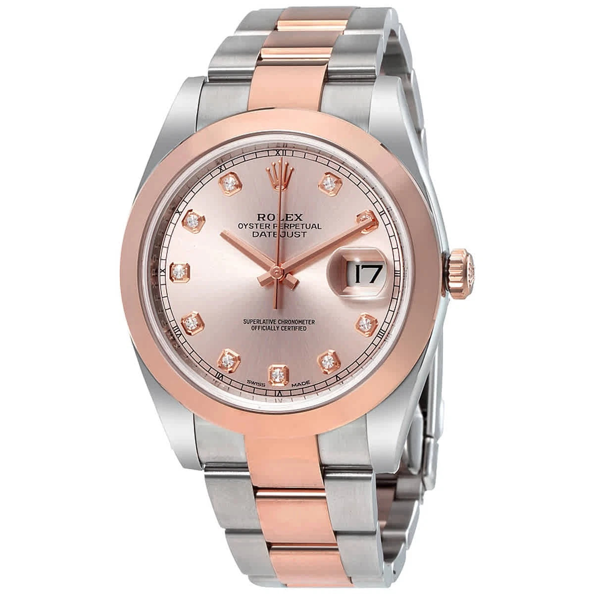 Datejust 41mm – Rose Gold, Silver & Diamond