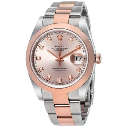 Datejust 41mm – Rose Gold, Silver & Diamond