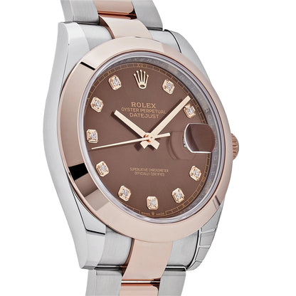 Datejust 41 – Rose Gold Chocolate Diamond Dial