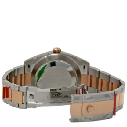 Datejust 41 – Rose Gold & Steel Wimbledon Dial