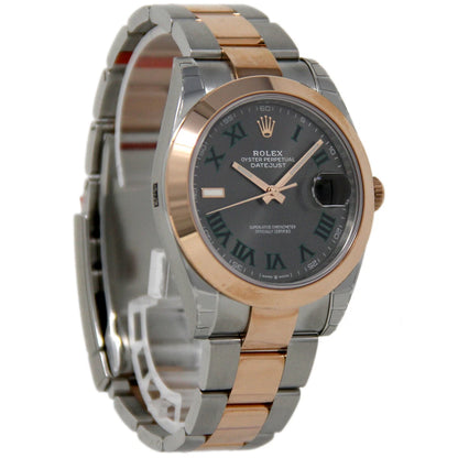 Datejust 41 – Rose Gold & Steel Wimbledon Dial