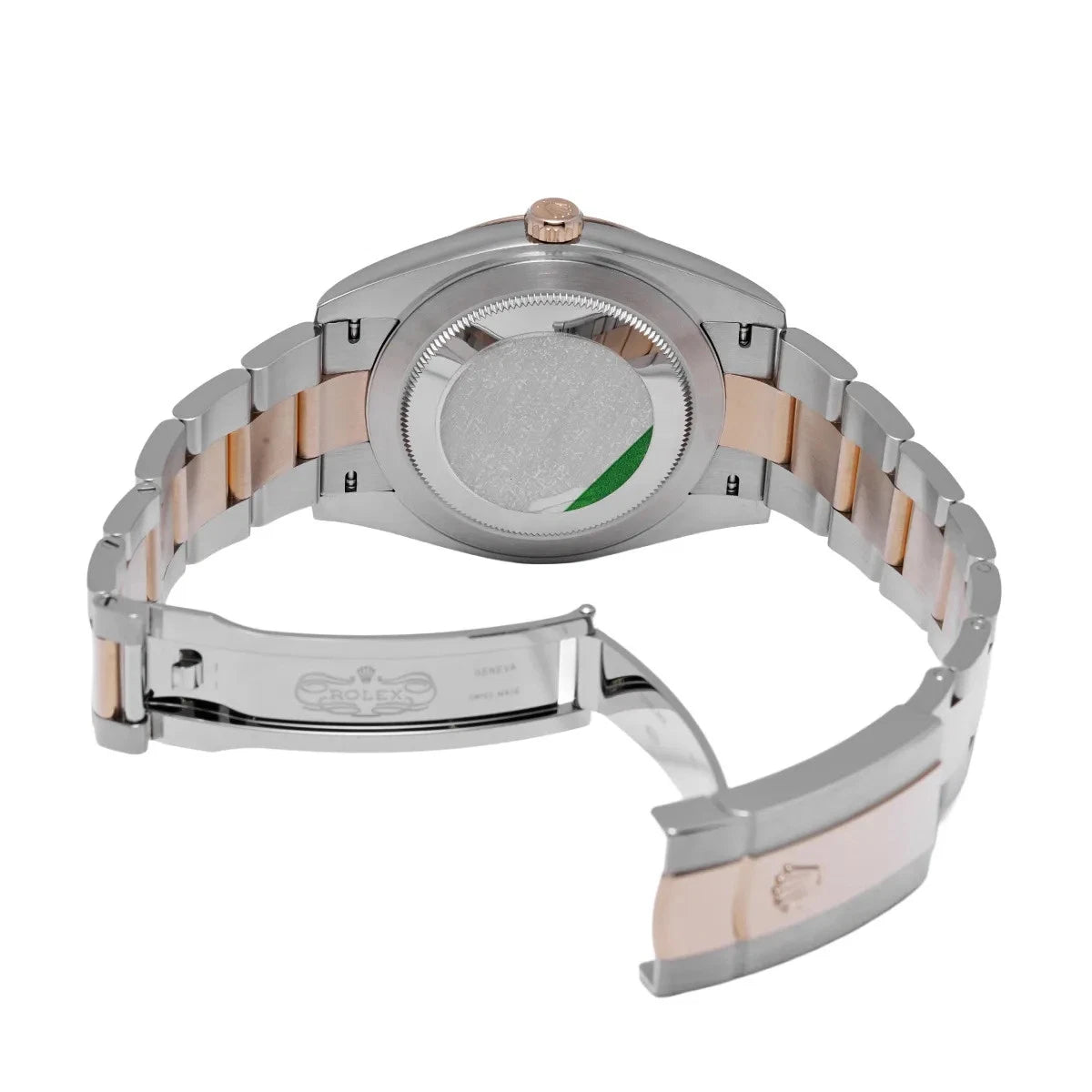 Datejust 41 – Rose Gold & Steel White Geometric Dial