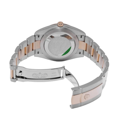 Datejust 41 – Rose Gold & Steel White Geometric Dial