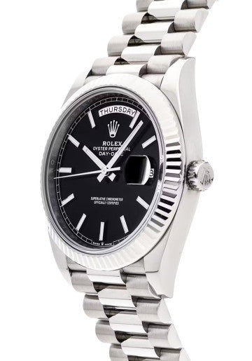 Day Date – Black Dial & White Gold