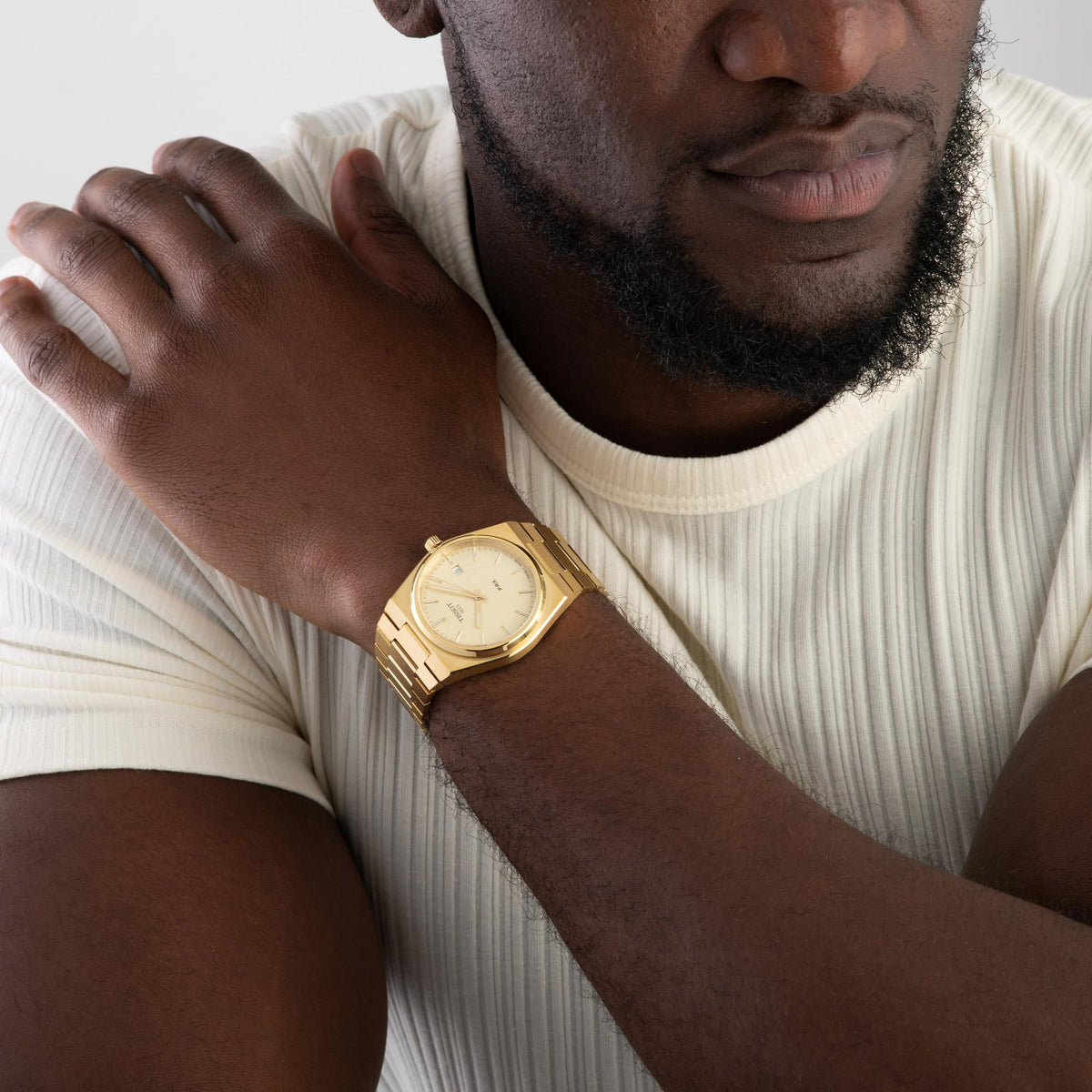 PRX Gold Tone Quartz Men’s Watch – Gold